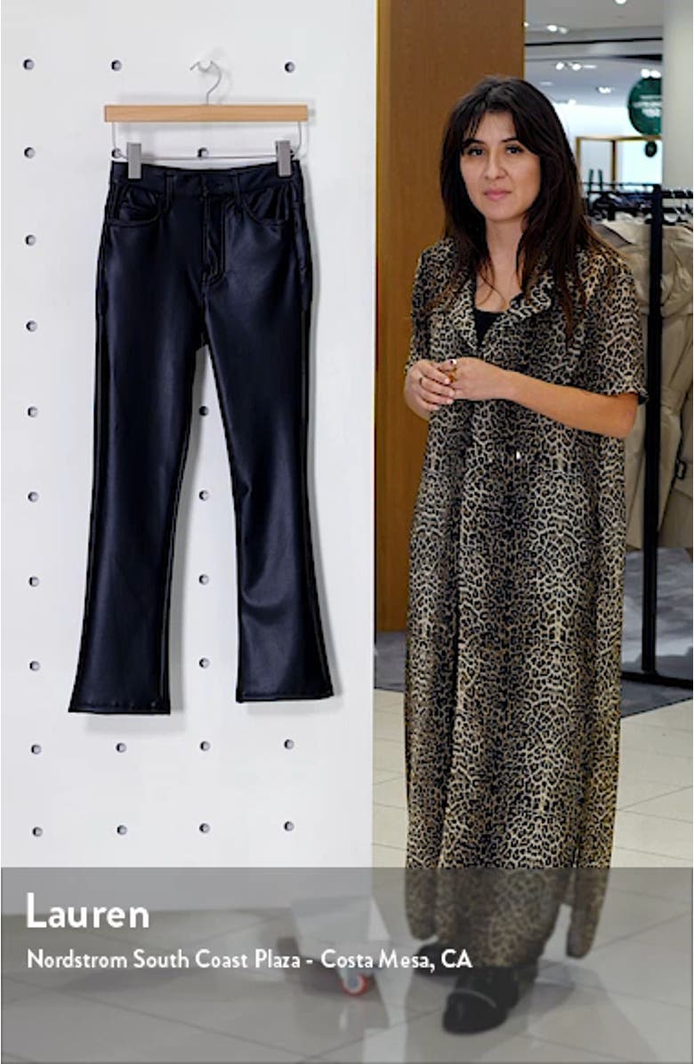 The Insider High Waist Crop Bootcut Faux Leather Pants, sales video thumbnail