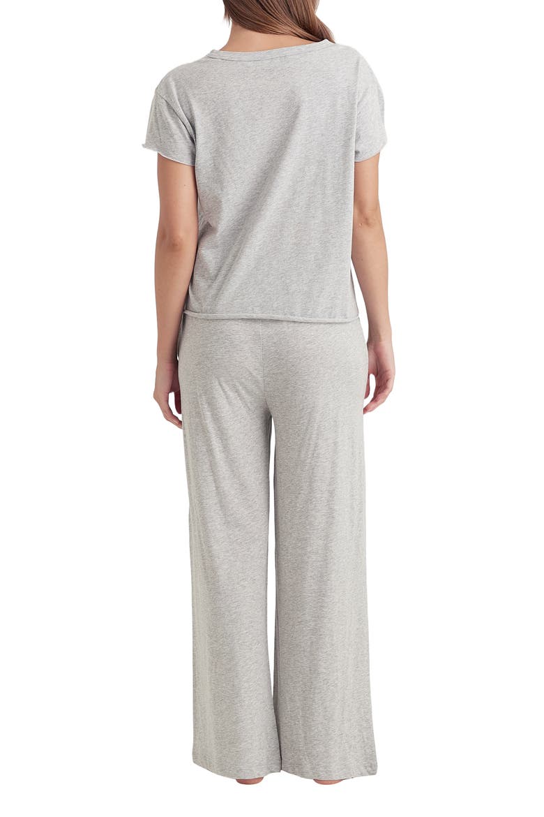 Jada Organic Cotton Pajamas, Alternate, color, GREY