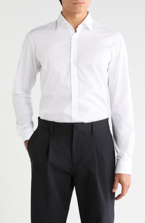 Valerio Solid Cotton Button-Up Shirt