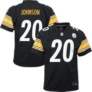 Nike Youth Nike Kaleb Johnson Black Pittsburgh Steelers Team Game Jersey