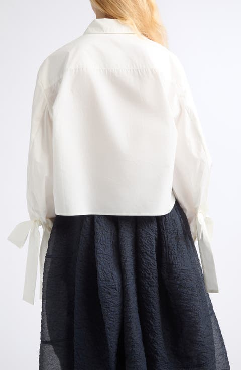 Frina Tie Cuff Cotton Shirt