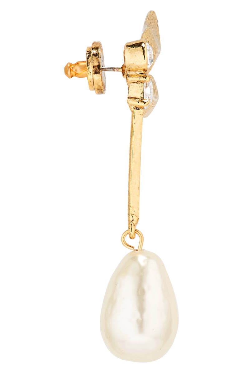 Oscar de la Renta Double Wing Dragonfly Drop Earrings, Alternate, color, 