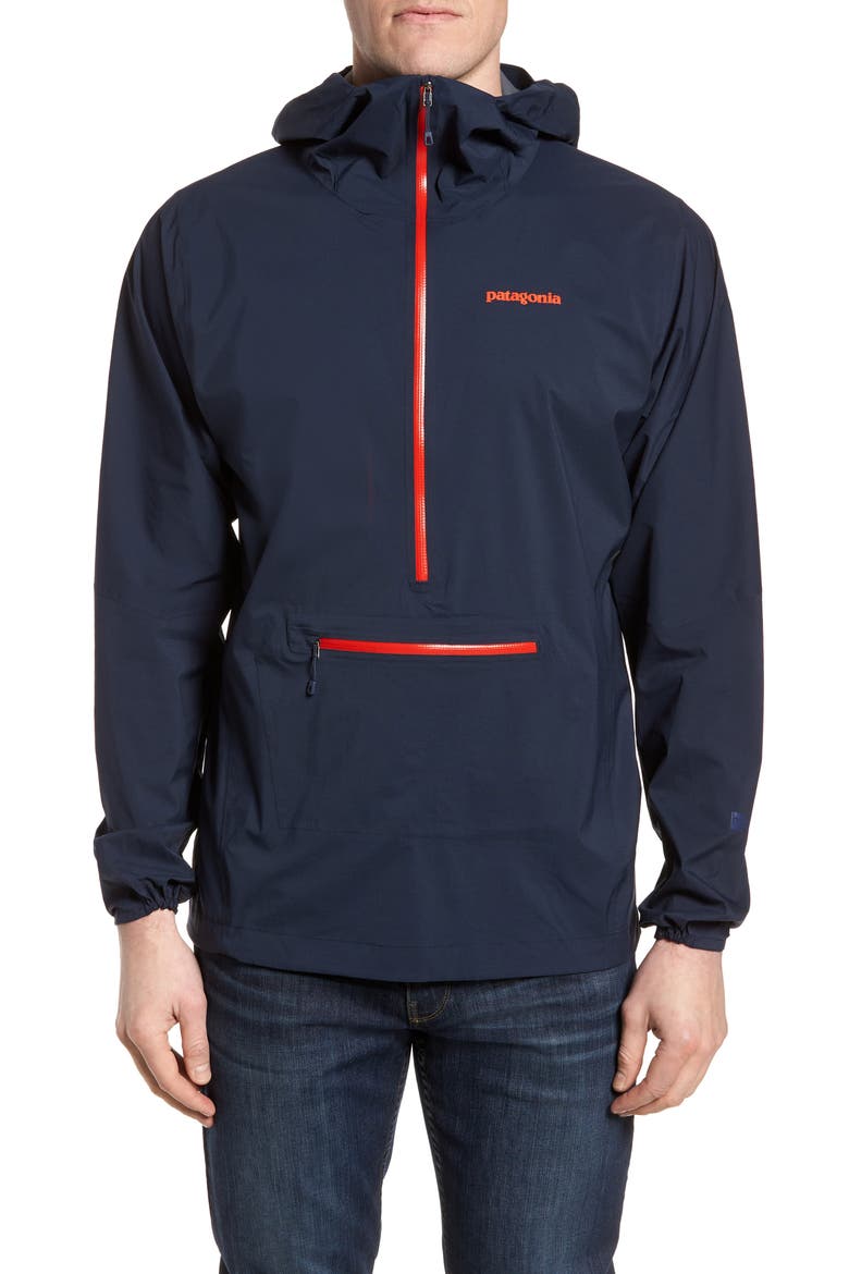 Stretch Rainshadow Jacket, Main, color, NAVY BLUE