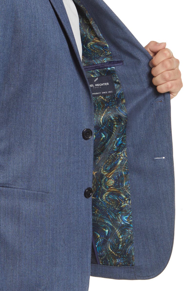 DANIEL HECHTER Haven Twill Wool Blend Sport Coat, Alternate, color, Blue