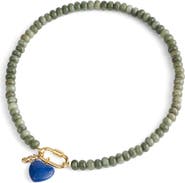 Madewell Semiprecious Bead Carabiner Charm Necklace