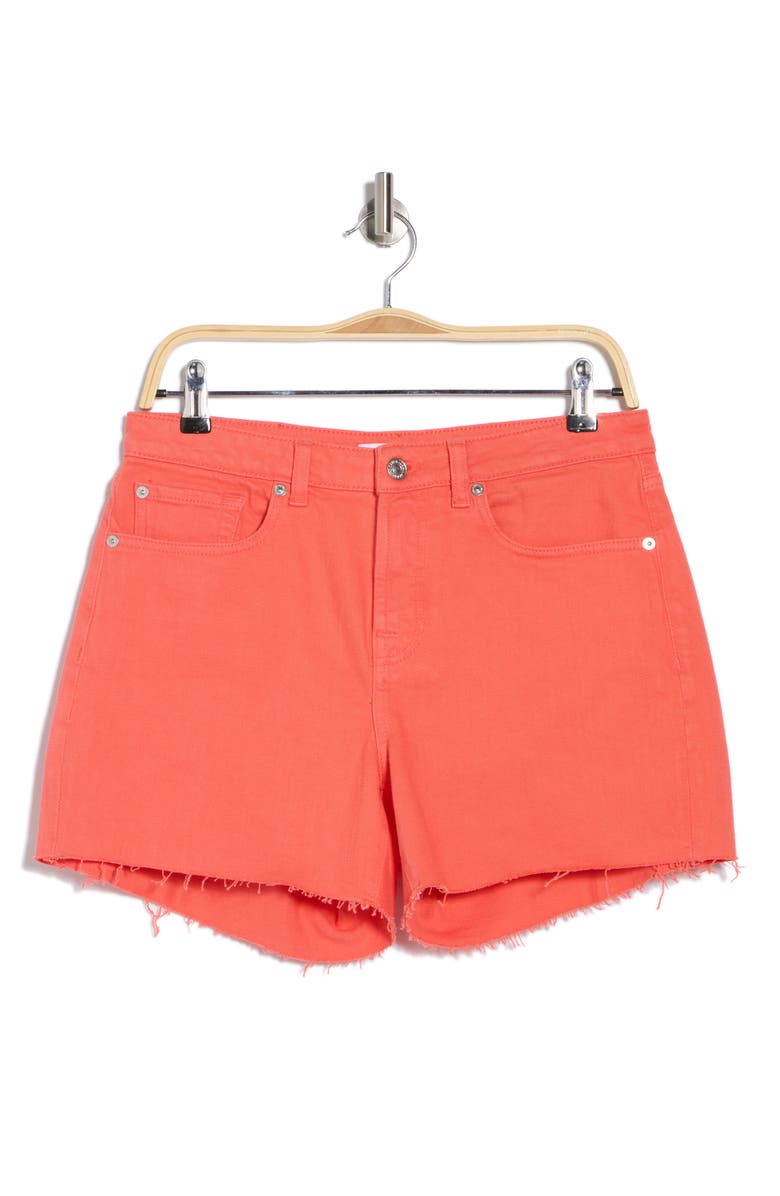 7 For All Mankind Monroe Cutoff Denim Shorts, Alternate, color, Grapefruit