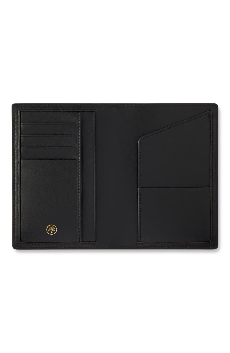 Mulberry Passport Cover, Alternate, color, Black-Cognac