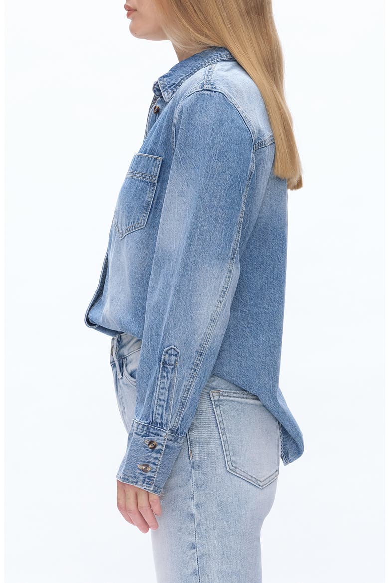 Classic Denim Button-Up Shirt, Alternate, color, CAMBRIDGE