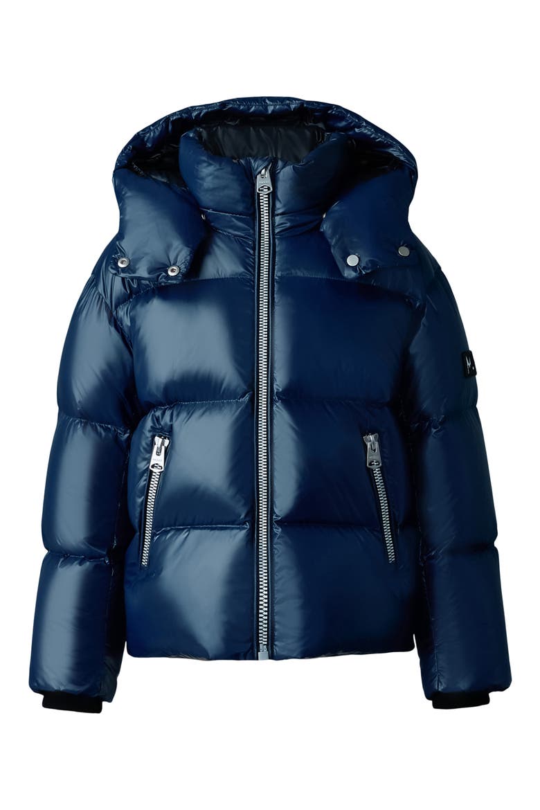 Kids' Jesse Water Repellent Down Puffer Coat, Main, color, NAVY