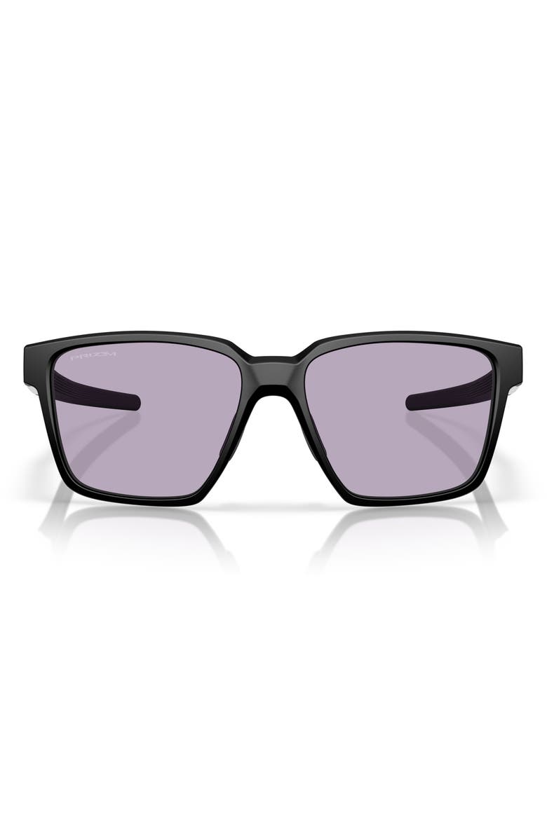 Oakley Actuator 57mm Prizm<sup>™</sup> Rectangular Sunglasses, Main, color, Black Grey