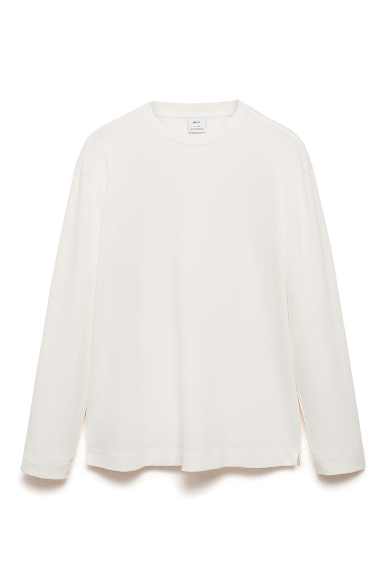 Regular Fit Long Sleeve Cotton T-Shirt, Alternate, color, WHITE