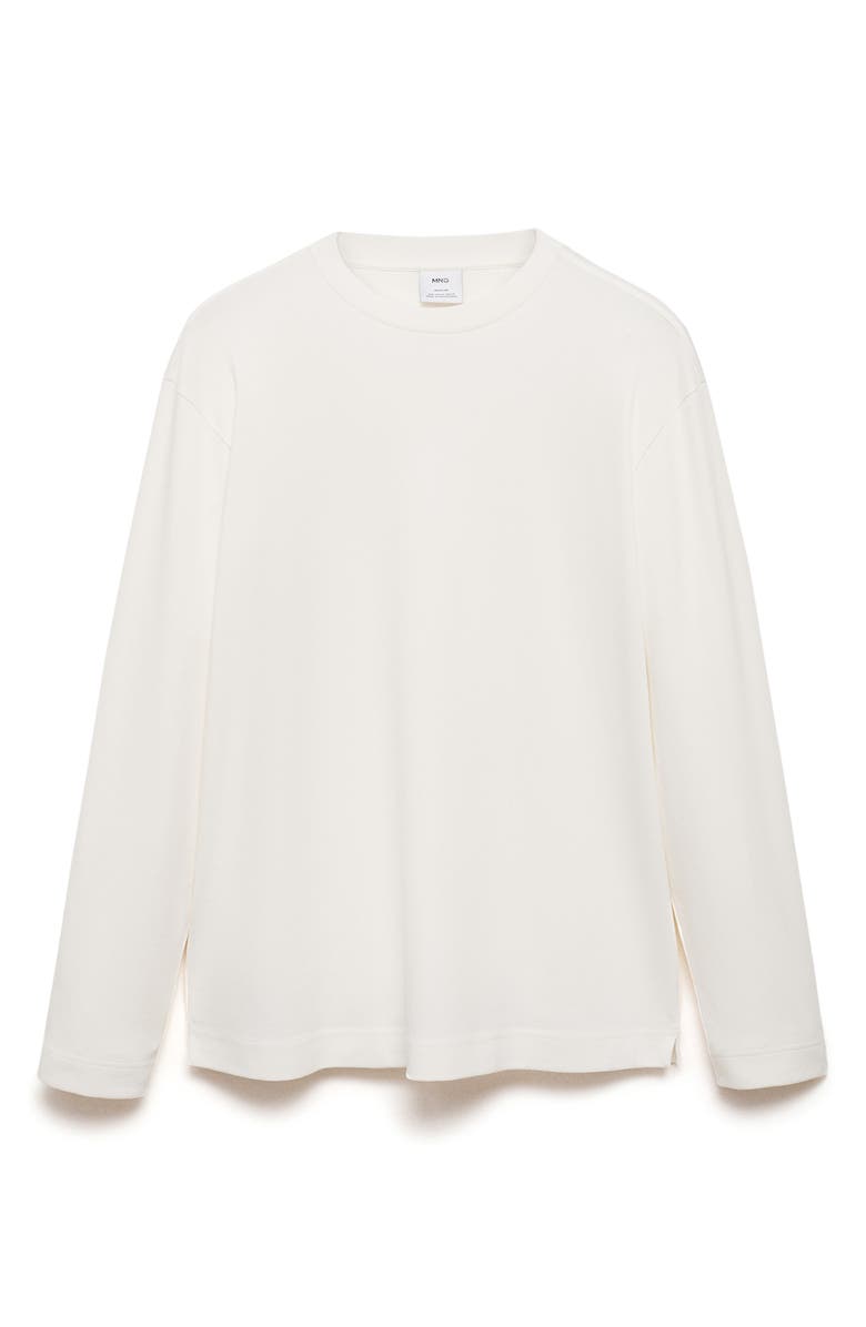 MANGO Regular Fit Long Sleeve Cotton T-Shirt, Alternate, color, 