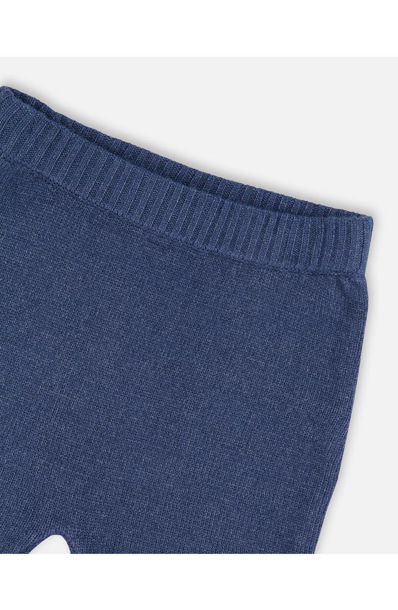 Deux par Deux Knitted Jacquard Sweater and Pant Set with Bears, Alternate, color, Blue Gray