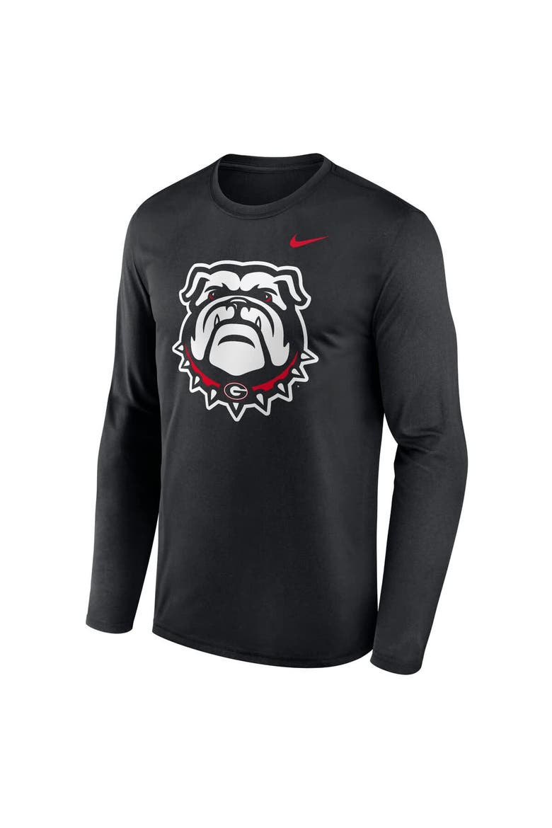 Men's Nike Black Georgia Bulldogs Primetime Alternate Logo Legend Performance Long Sleeve T-Shirt, Alternate, color, Black
