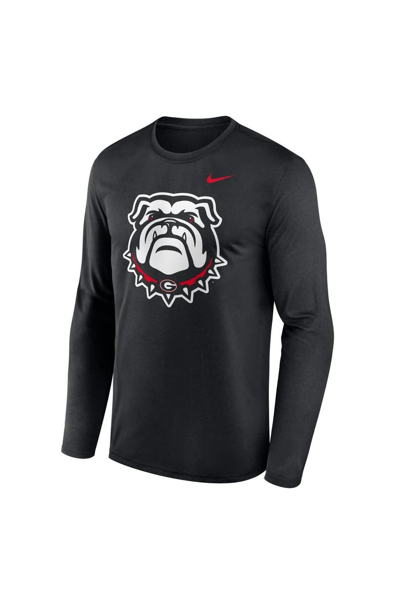 Nike Men's Nike Black Georgia Bulldogs Primetime Alternate Logo Legend Performance Long Sleeve T-Shirt, Alternate, color, Black