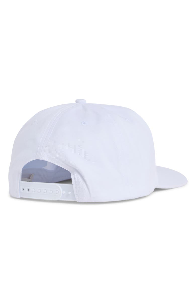 Quiet Golf Logo Embroidered Adjustable Cotton Ball Cap, Alternate, color, White