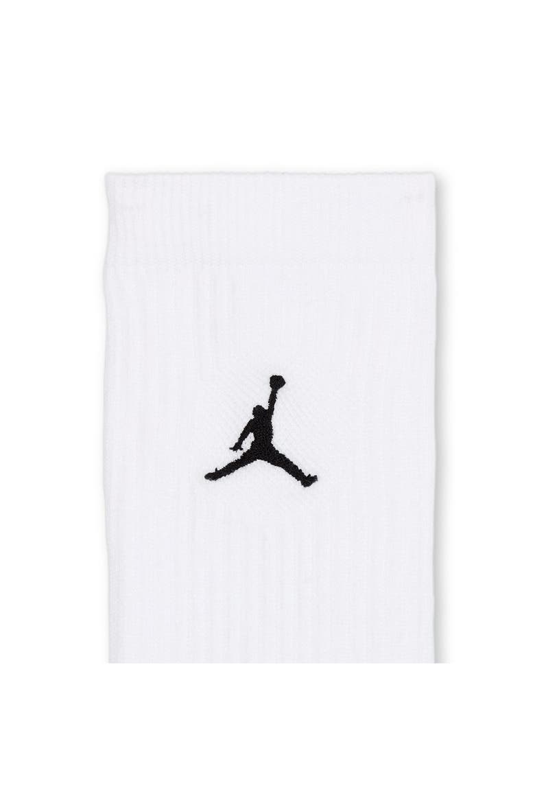 Everyday 6-Pack Cushioned Crew Socks, Alternate, color, WHITE/ BLACK