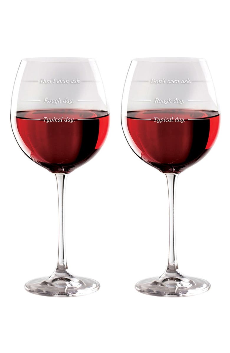 DCI 'Rough Day' Wine Glasses, Alternate, color, 