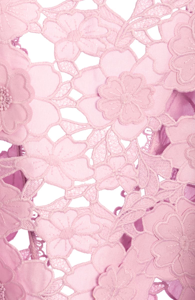 SAACHI Floral Lace Cutout Bolero Cardigan, Alternate, color, Purple