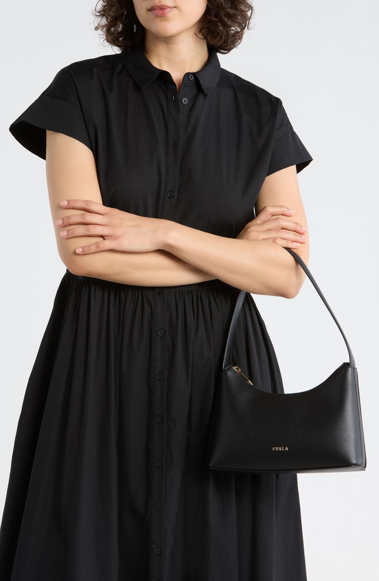 Furla Elara Mini Shoulder Bag, Alternate, color, Nero