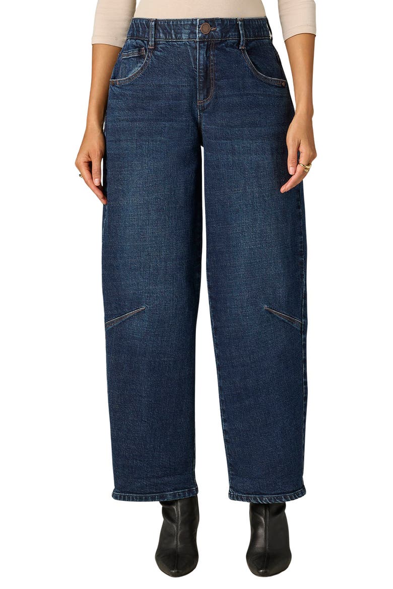 High Waist Barrel Jeans, Main, color, INDIGO