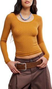 Free People Love Letter Long Sleeve Top