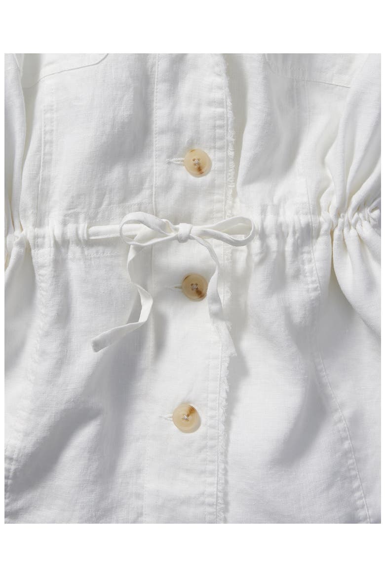 Two Palms Linen Utility Jacket, Alternate, color, WHITE