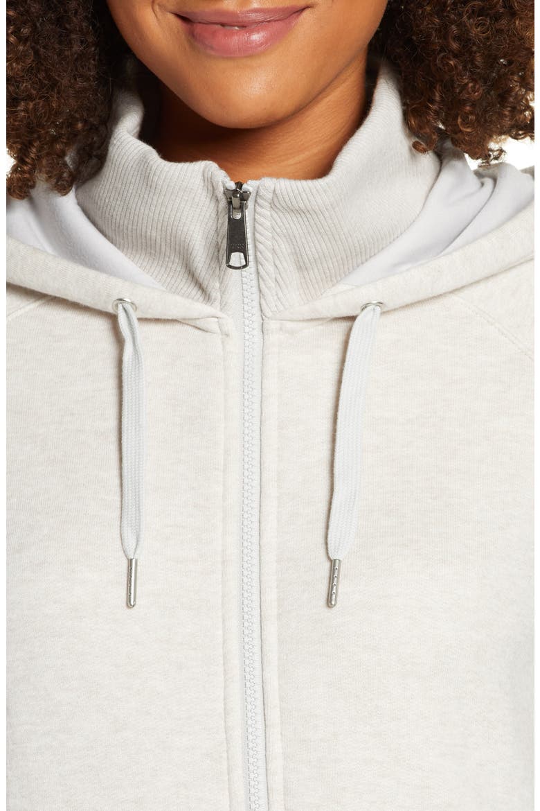 Nola Full Zip Hooded Sweatshirt, Alternate, color, OATMEAL SOFT HEATHER