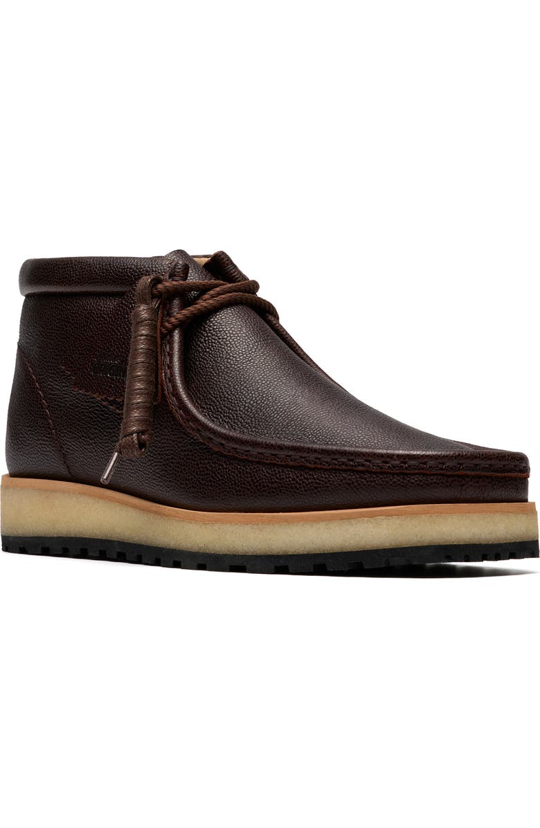 Clarks<sup>®</sup> Originals Wallabee Scout Chukka Boot, Main, color, Brown Scotch Grain