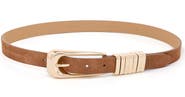 Ettika Two-Tone Keeper Leather Belt