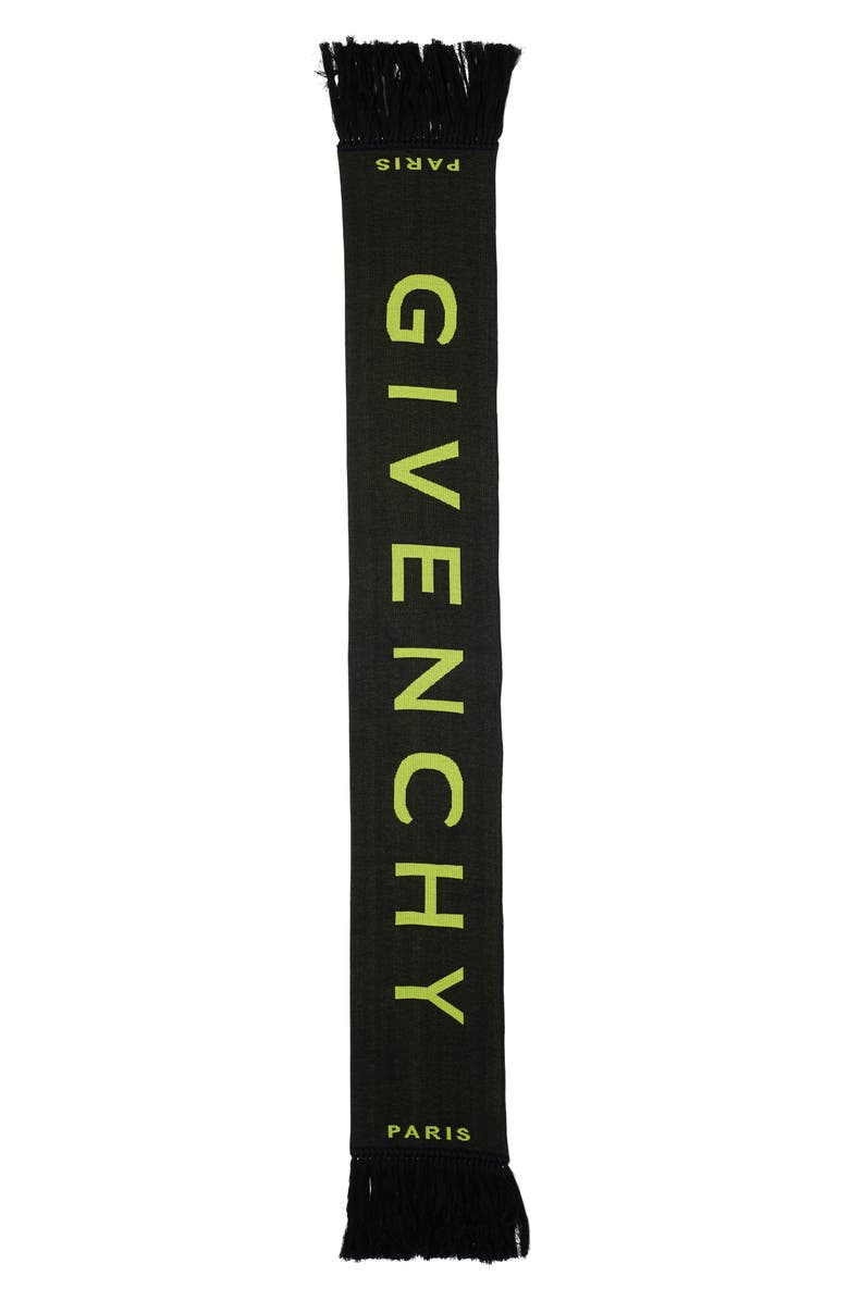 Givenchy Football Logo Scarf, Alternate, color, 