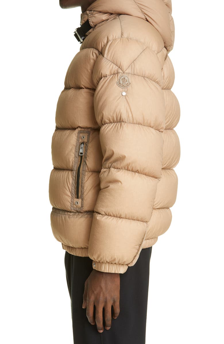 Moncler Genius x 6 1017 ALYX 9SM Almond Water Resistant Down Puffer Coat, Alternate, color, 