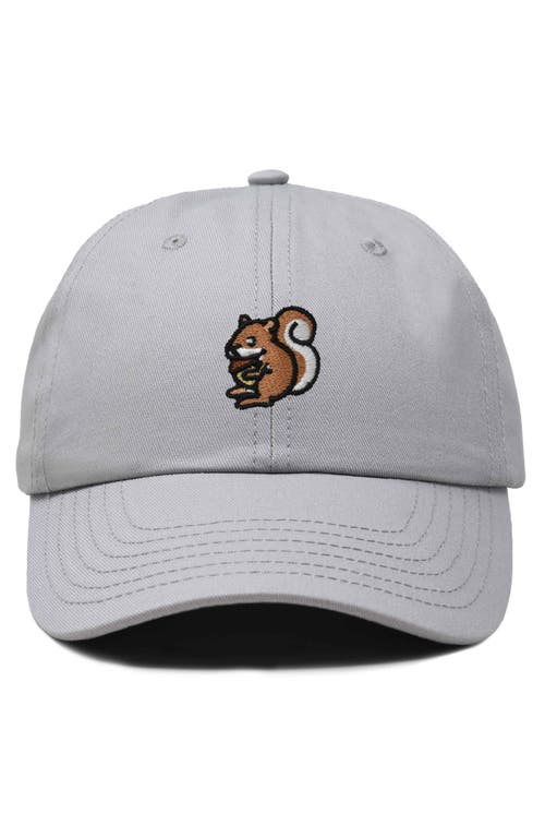 Shop Dalix Squirrel Embroidered Outdoor Cap In Gray