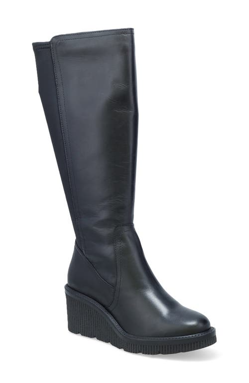 Miz Mooz Adriana Platform Wedge Boot In Black