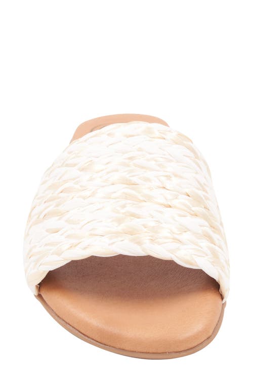 Andre Assous André Assous Nahala Slide Sandal In White/gold