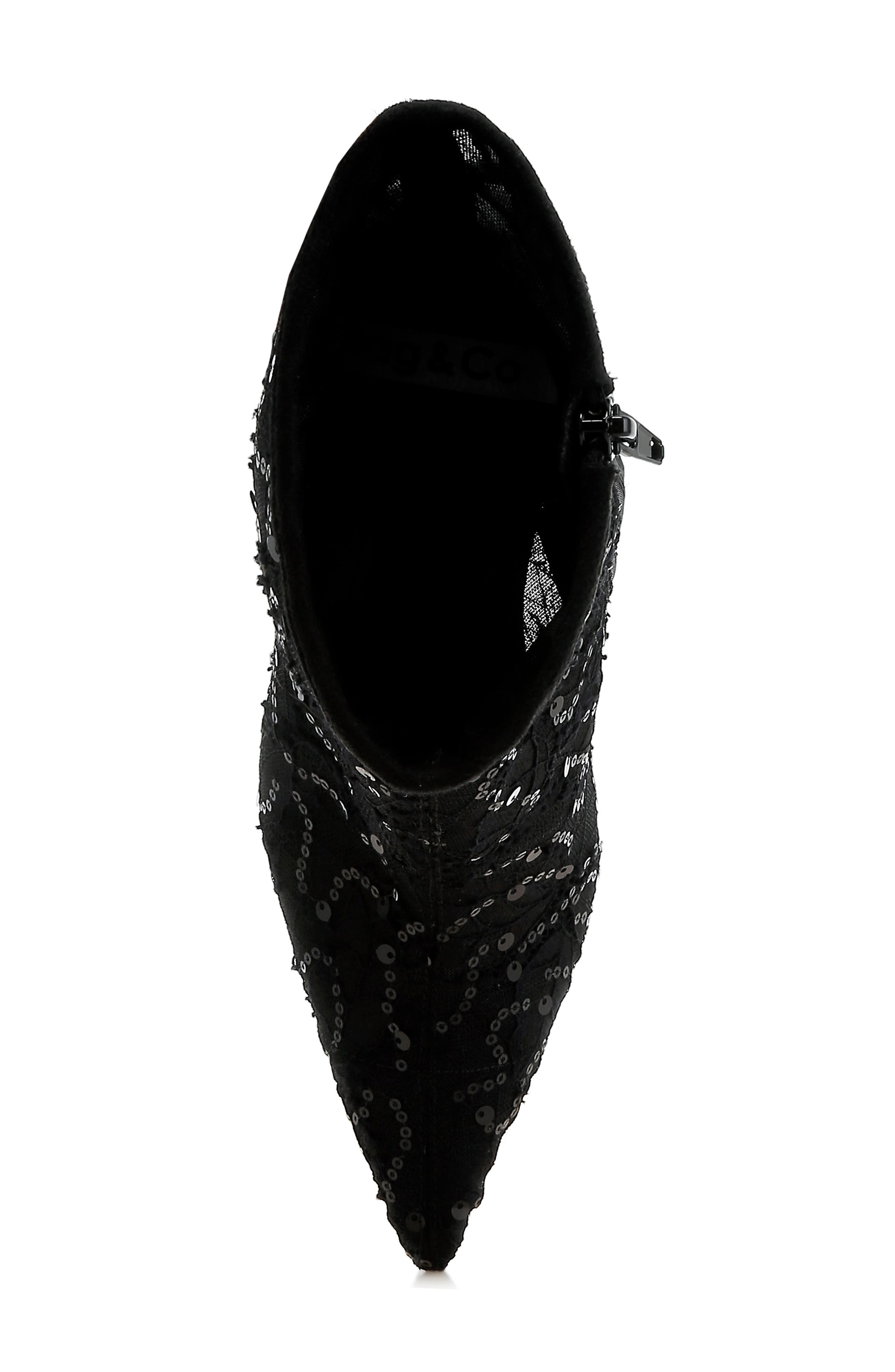 Rag & Co Samia Sequin Lace Boot, Alternate, color, 