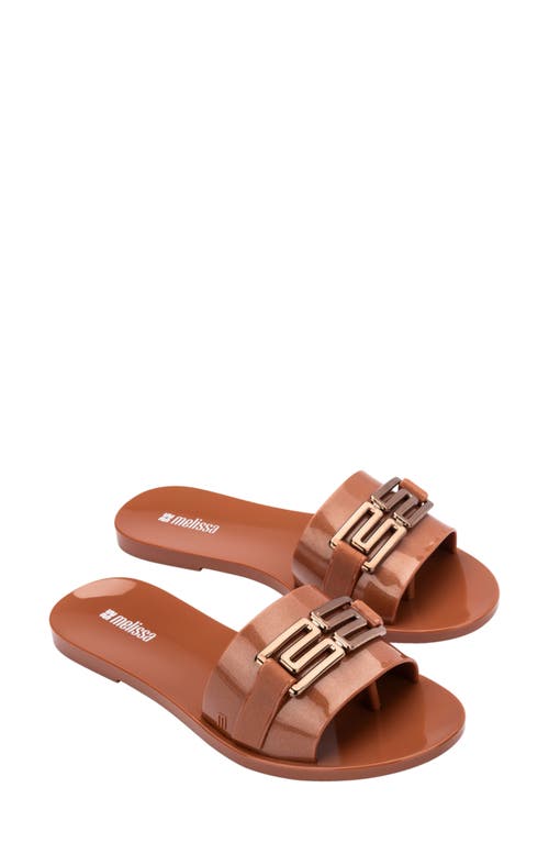 Melissa Babe Slide Sandal In Brown
