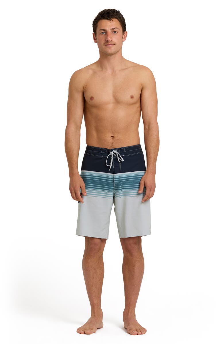 Billabong All Day Stripe Board Shorts, Alternate, color, Wisp Blue