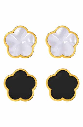 Set of 2 Flower Stud Earrings