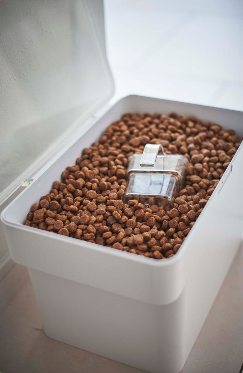 Yamazaki Medium Airtight Pet Food Storage Container, Alternate, color, White