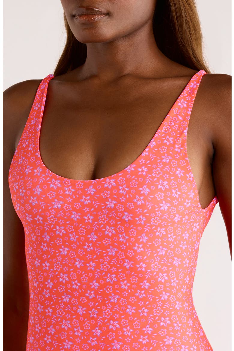 Cheeky One-Piece Swimsuit, Alternate, color, KISS ME