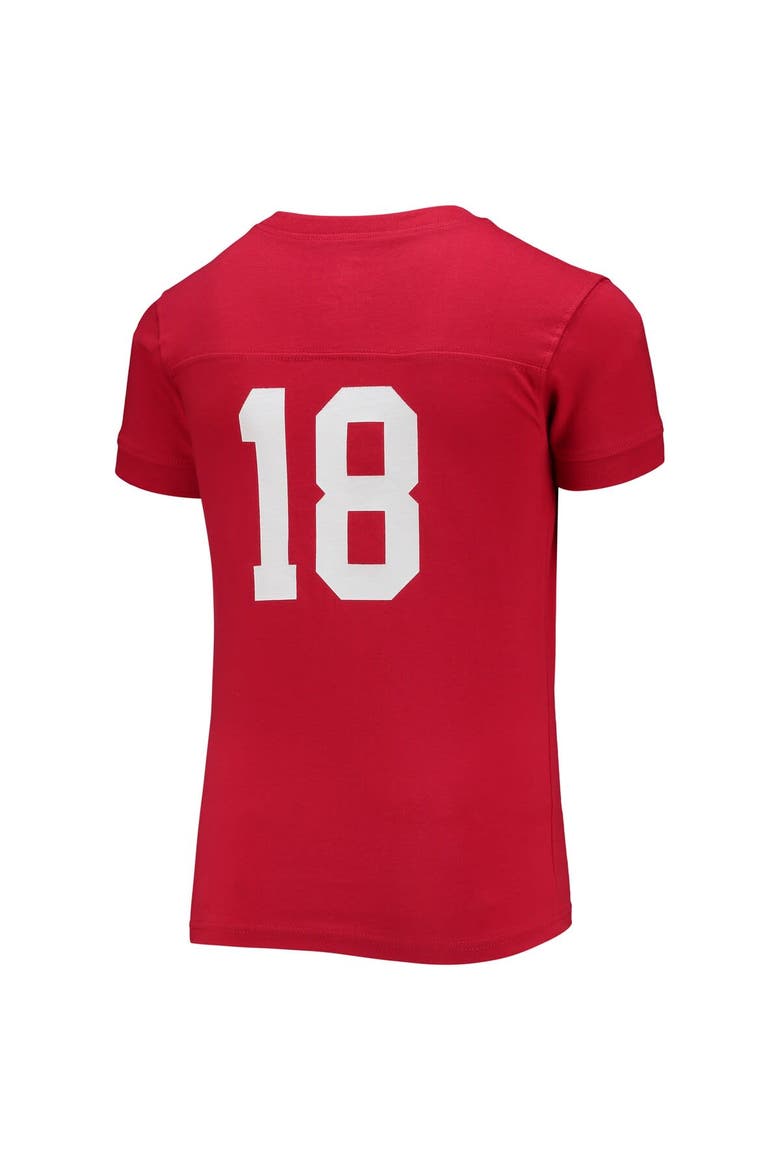 Youth Wes & Willy Crimson Alabama Crimson Tide Football T-Shirt & Pants Sleep Set, Alternate, color, Crimson