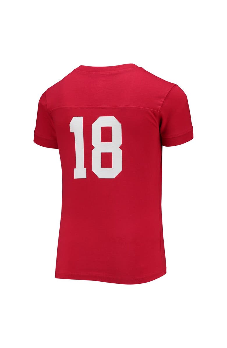 Wes & Willy Youth Wes & Willy Crimson Alabama Crimson Tide Football T-Shirt & Pants Sleep Set, Alternate, color, Crimson