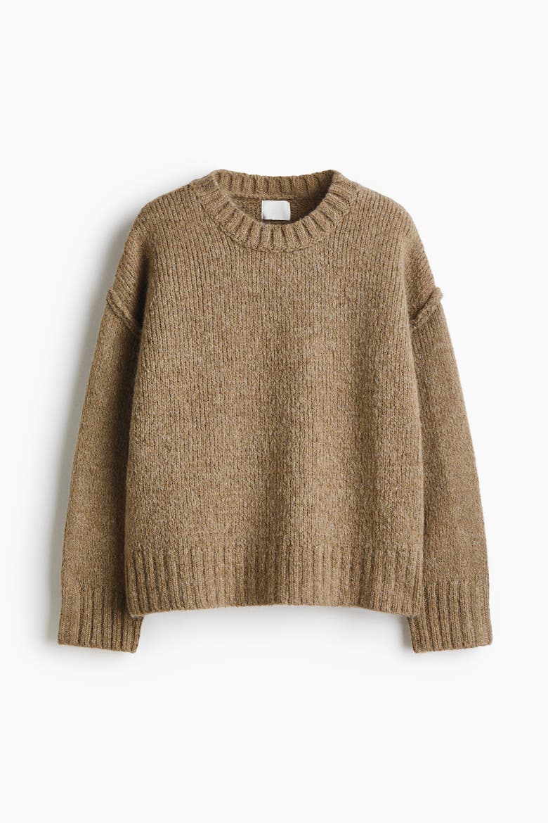 Oversized Jumper, Alternate, color, Beige melange