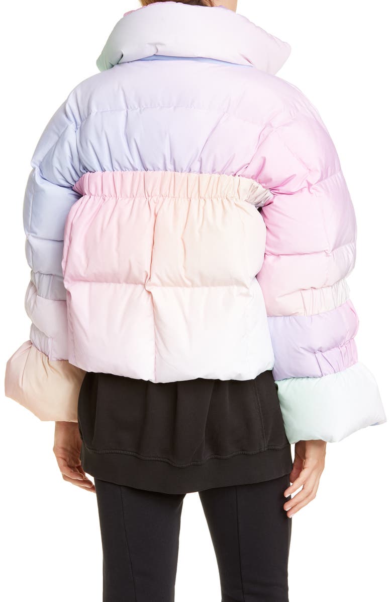 Saks Potts Star Rainbow Down Fill Puffer Jacket, Alternate, color, 