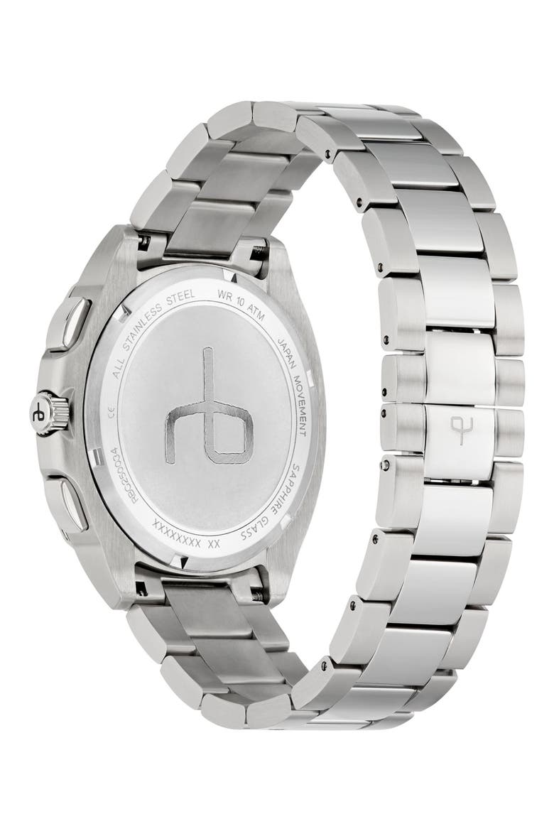 Bleeker Chronograph Bracelet Watch, 42mm, Alternate, color, SILVER
