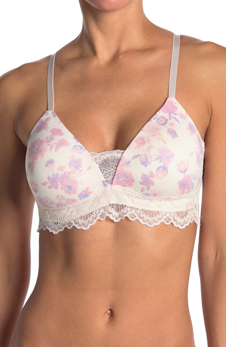 Jessica Simpson Brush Micro Galloon Lace Wire-Free Bra, Main, color,