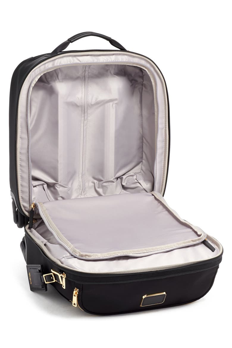 Oxford 16-Inch Compact Wheeled Carry-On, Alternate, color, BLACK