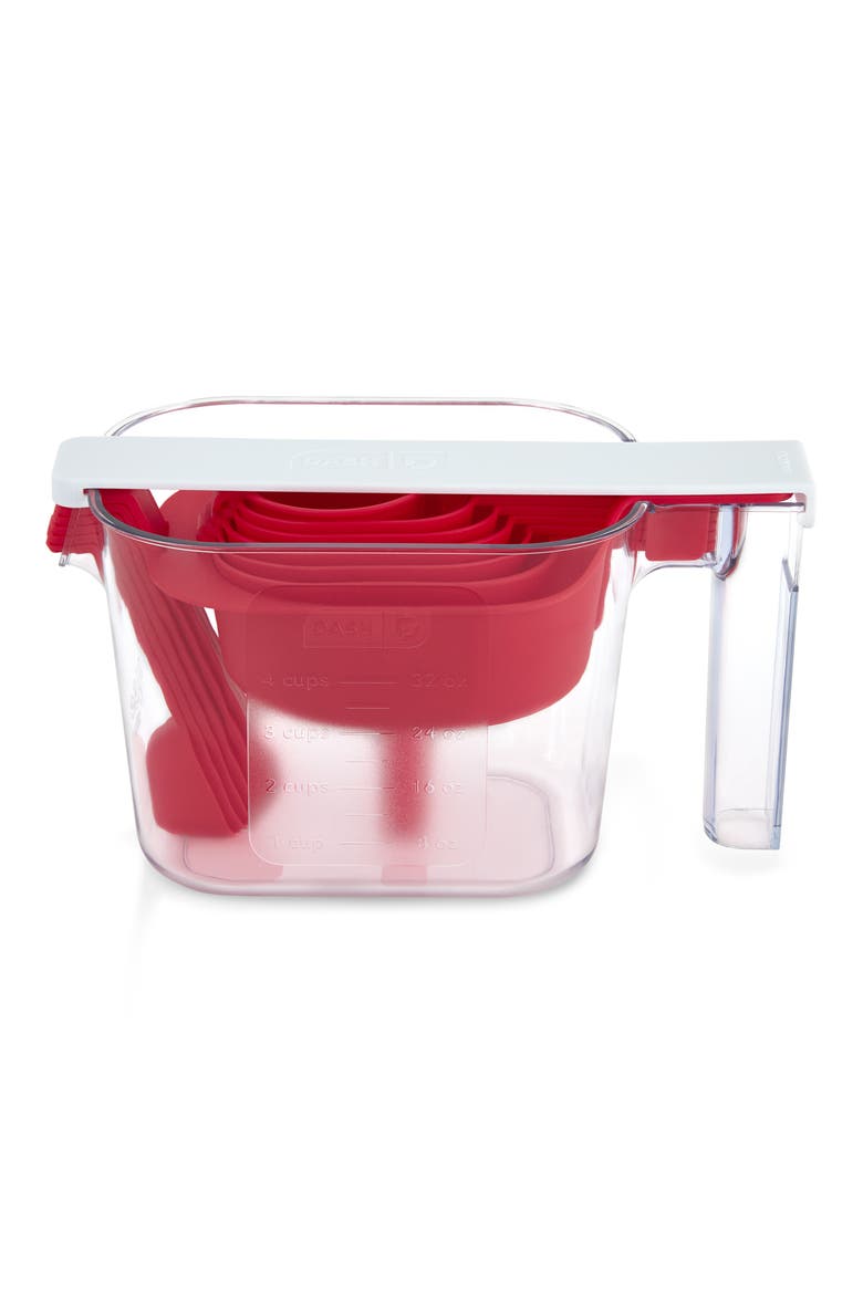 Rise by Dash Essentials 15-Piece Measuring Set, Main, color, RISE RED