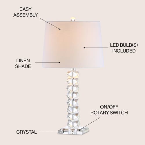 JONATHAN Y JONATHAN Y JULIA CRYSTAL LED TABLE LAMP 
